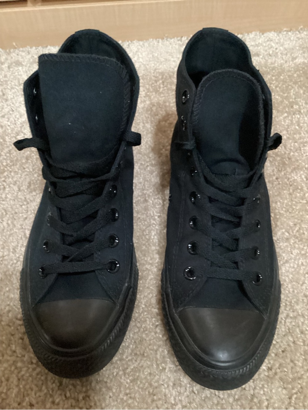 Converse Black High-Top Canvas Sneakers - All-Black